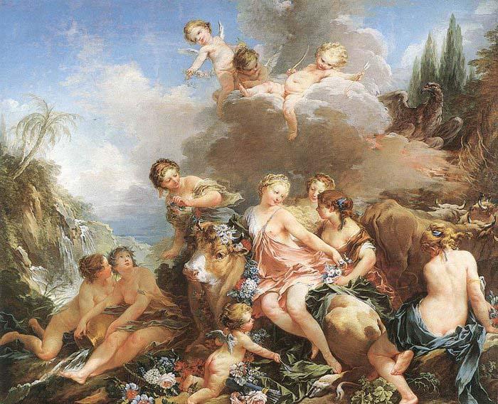 Francois Boucher The Rape of Europa Norge oil painting art